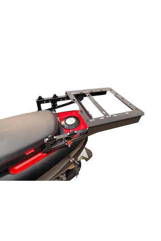Tvs Ntorq 125 Kurye Çanta Demiri Tekerli Kayar Sistem Mat Siyah