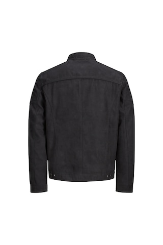 Jack & Jones Jjerocky Süet Deri Erkek Pu Deri Mont Jet Black Süet 12147218 Çok Renkli