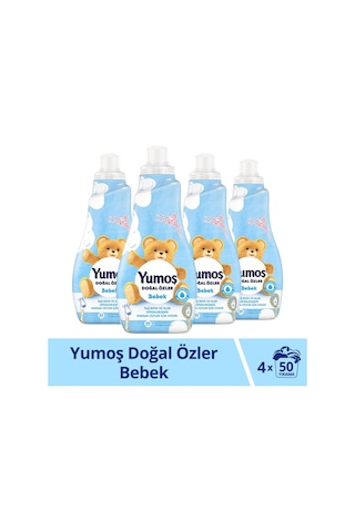 Doğal Özler Konsantre Çamaşır Yumuşatıcısı Bebek 1200 Ml 50 Yıkama 4 Adet