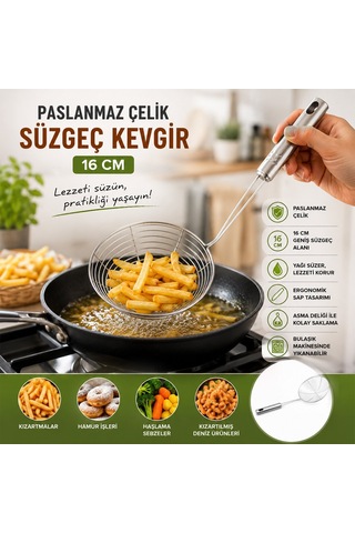 Pablıto Home Pbt-955 16cm Metal Kevgir - 10'li Paket Diğer
