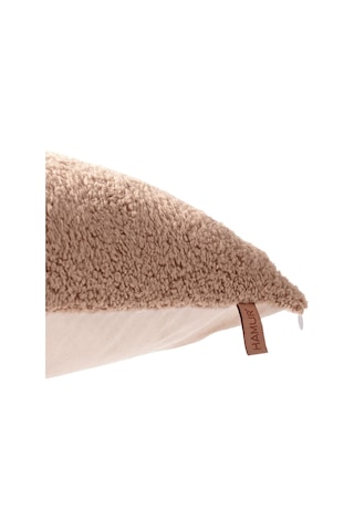 İskandinav Bohem 2'li Kırlent Kılıfı Modern Dekoratif Salon Koltuk Yastık Kılıfı 55x55 cm Teddy Puffy Bej