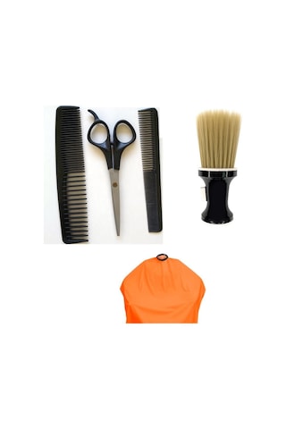Alfa Set15 5li Berber Seti Makas + Penuar + Ense Fırçası +2 Adet Tarak