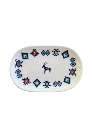 Porser Porselen Hitit Oval Kayık Tabak Takımı 20x13cm 6 Parça Tvl6okyprs1229 Çok Renkli