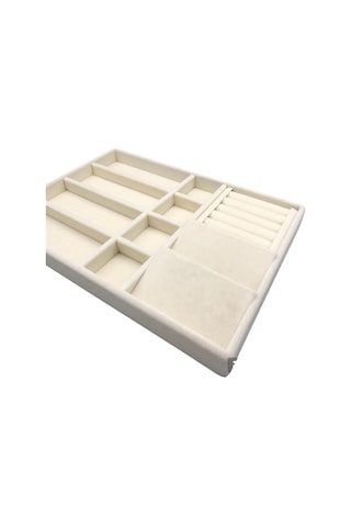 Yerli Üretim Helsinki Model Süet Kaplama Krem Renk Çoklu Mix Çekm Krem