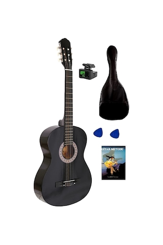 Arriva Tam Boy 4/4 Klasik Gitar Seti 39''  Siyah