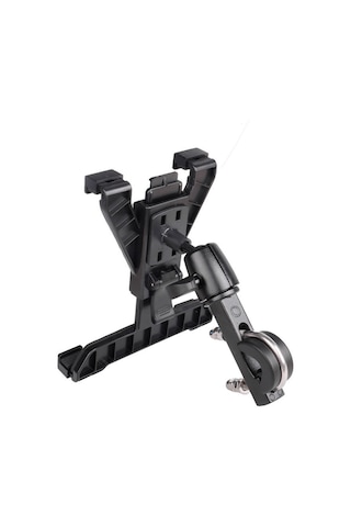 Youtek Bisiklet Ve Motosiklet İçin 7-10 İnç Tablet Tutucu, Dayanıklı Navigasyon Aparatı, Siyah, Kolaysız Kurulum, Dürtüye Dayanıklı Konstruksiyon Siyah