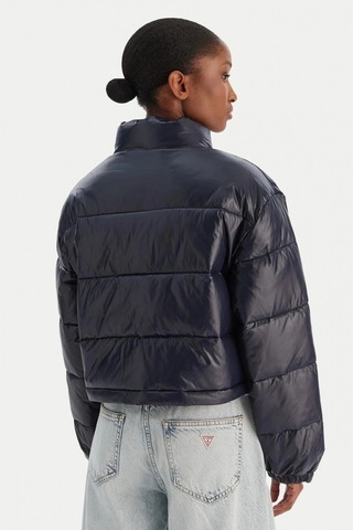 Calvin Klein Parlak Kısa Şişme Kadın Mavi Ceket Lv047d504g-vek Mavi