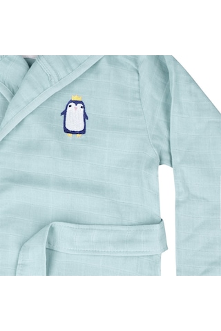 Penguen Çocuk Müslin Bornoz