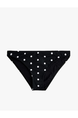Koton Puantiye Desenli Bikini Altı Siyah 6sak00123mm