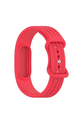 Caseonn Google Fitbit Air Kordon Premium Silikon Spor Kayış Kırmızı