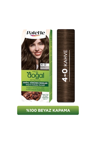 Palette Saç Boyası 4 - 0 Kahve Kalıcı Doğal Renkler