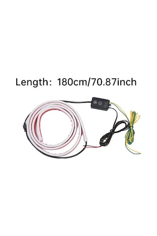 Motion003 180cm Beyaz Sarı Led Araba Işık Barı Esnek Kurulum Güvenli Sürüş İçin Araçlar Suv Kamyonlar İçin 12v Su Geçirmez Dekoratif Led Işıklar