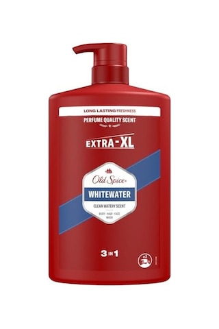 Old Spice Whitewater Erkekler İçin Duş Jeli Ve Şampuan 1000 Ml Ekstra-xl Çoklu Kullanım 3'ü 1 Arada, Uzun Ömürlü Tazelik, Parfüm Kokusu, Derinlemesine Temizlik Acai Üzümü