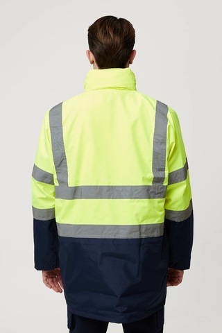 Eradium 5n1 Reflektörlü İş Güvenliği Parkası F.sarı-lacivert
