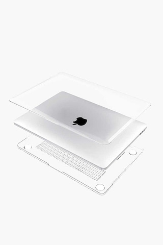 Apple Uyumlu MacBook Pro 13" 2020 M1 Çip A2338 Şeffaf Kılıf Koruyucu Kapak