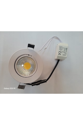 5 Watt Beyaz Kasa Günışığı Cob Ledli Downlight Spot 10 Lu Paket