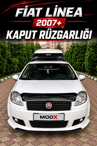 Fiat Linea 2007+ Araca Özel Kaput Rüzgarlığı 4mm