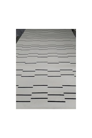 Black Serisi 200x290 6m2 Akrilik Dokuma Halı Krem Siyah