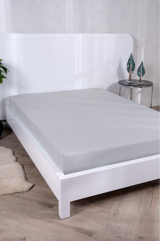 Aç-tak Lastikli Tek Kişilik Çarşaf 160x200+30 Cm Polycotton Matriss Serisi Açık Gri