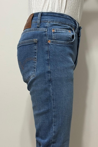 Hacker Denim Dmctekstil Erkek 1022 Yüksek Bel Rahat Kesim Boru Paça Jean Pantolon Koyu Mavi