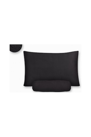 Kumaş Lastikli Çarşaf Takımı Siyah - 90X190