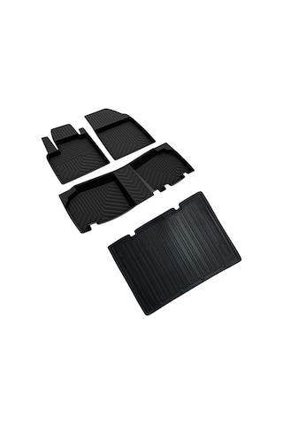 Renault Kangoo Ferrous 4D Havuzlu Kauçuk Paspas ve Bagaj Demirli Model İçin 3D Bagaj Havuzu 2024 ve Üstü