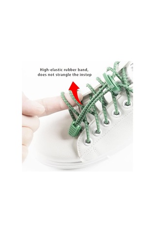 Ayakkabı Bağcıları, Elastik Ayakkabı Bağları, Kravat Ayakkabı Bağcıları Yok Ayarlanabilir Kilit Dantelleri, Benzersiz Konfor İçin Sistem Siyah