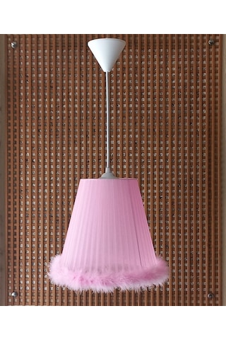N-23 Pembe Organze Yatak Odası Çocuk Ve Bebek Odası Avize Pembe