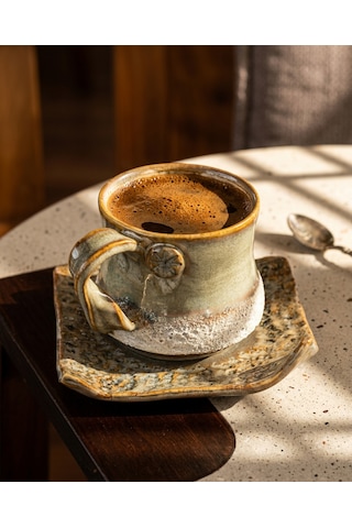 3 Li Terra El Yapımı Stoneware Fincan Açık Bej 3 Li Terra El Yapımı Stoneware Fincan Açık Bej