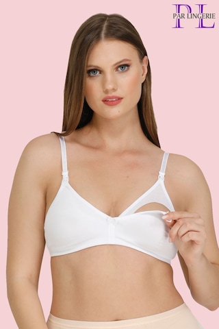 Par Lingerie Hamile Emzirme Sütyeni Kapsız Beyaz
