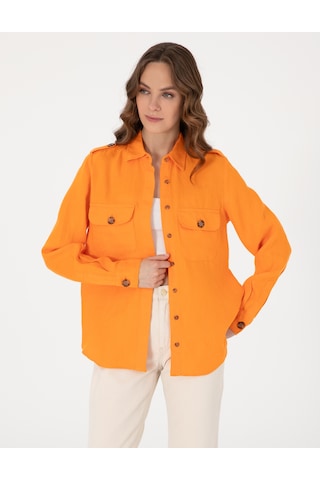 Pierre Cardin Kadın Turuncu Gömlek Desenli 50301079-vr051 Turuncu