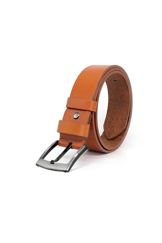 Livze %100 Manda Derisi Erkek Kot Kemeri 4,5 Cm Taba