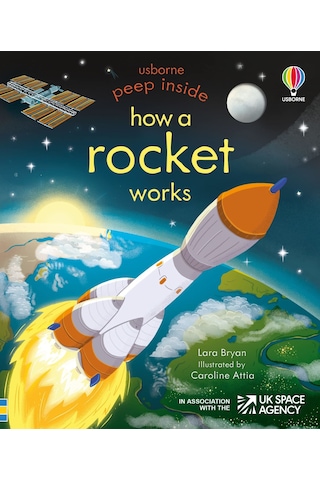 Peep Inside How a Rocket Works - Lara Bryan - Usborne