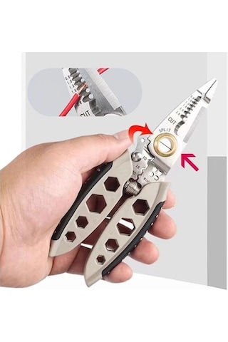 Pazly Sıyırma Renk Makinesi Kablo İnç Delikli Çelik Çok Boyutlu Amaçlı Altıgen 7 6pi