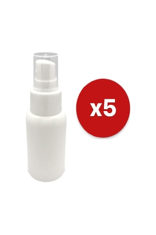 50Ml Plastik Boş Şişe Spreyli Dezenfektan Şişe 5 Adet