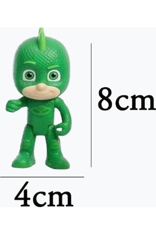 Pijamaskeliler 6 Figürlü 10 Parça Aksesuarlı Eklemleri Hareketli 8cm Oyuncak Figür Seti