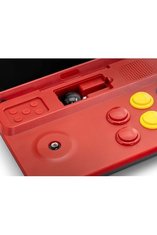 Nd753 A13 Retro Mini Oyun Konsolu 10.0" Katlanabilir Ekran Kırmızı
