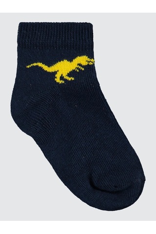 Civil Boys Erkek Çocuk 3'lü Patik Çorap 2-12 Yaş Siyah Siyah