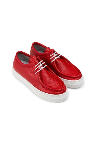 Deery Hakiki Deri Kırmızı Kadın Sneaker - Z1682zkrmc01 Kırmızı