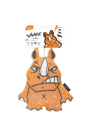 M-pets Savage Gergedan Peluş Köpek Oyuncağı 22x19 Cm