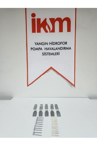 10 Adet Yangın Tüpü Askı Aparatı Metal