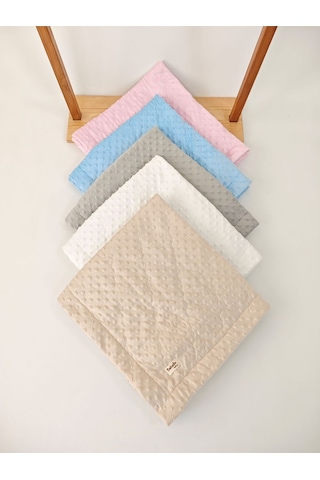 Kapitone Nohut Bebek Kundak Battaniyesi Çift Taraflı / Mevsimlik / Yenidoğan / Hastaane Çıkışı Pembe