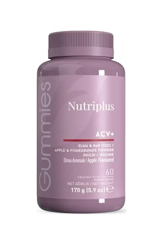 Nutriplus Elma Sirkesi Aromalı Gummy 60 Adet