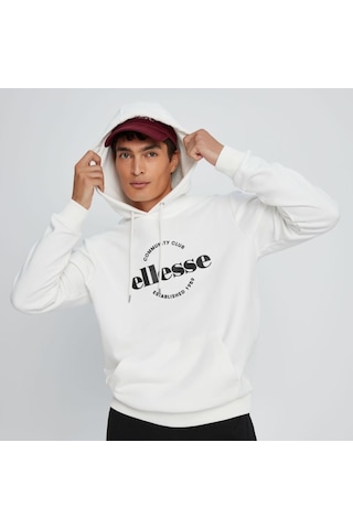 Ellesse Erkek Kapüşonlu Sweatshirt Beyaz Em050-bg 001