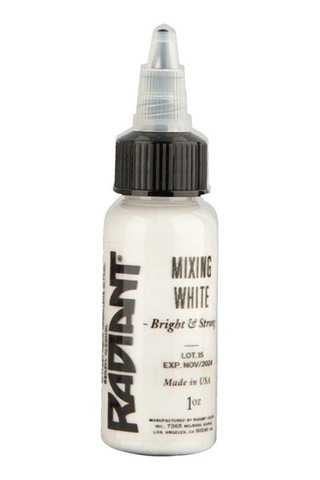 Radiant Colors Mixing White Beyaz Dövme Boyası 1oz - 30ml