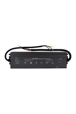 HazarLed 12 Volt 16,7 Amper Ip67 Su Geçirmez Dış Cephe Led Adaptör 200 Watt