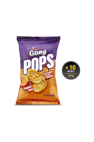 Eti Gong Pops Peynirli Acılı 10 x 80 G