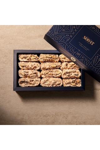 Servet Kremalı Bademli Sarma Lokum 500 G