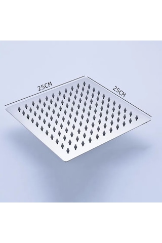 Fawer Kare Paslanmaz Çelik Tepe Duş Başlığı Krom 25 x 25 Krom Fawer Kare Paslanmaz Çelik Tepe Duş Başlığı Krom 25 x 25 Krom