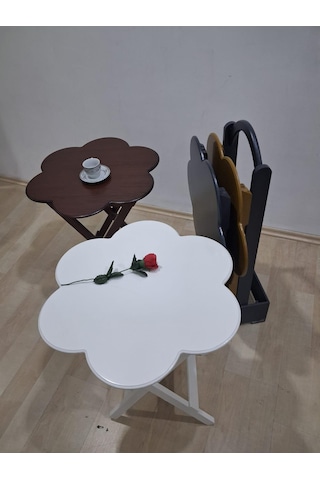 Zigon Çanta Papatya 90650 Dörtlü Model Ahşap Mdf Parlak 4 Renk Uyumu El Yapım Çok Renkli